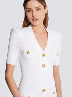 Best Knitted Dress With Buttons Women Knitwear|Dresses