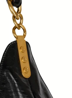 New Large 1945 Soft Hobo Bag In Embossed Crinkled Calfskin With A PB Labyrinth Monogram Women Shoulder Bags|1945 Bags