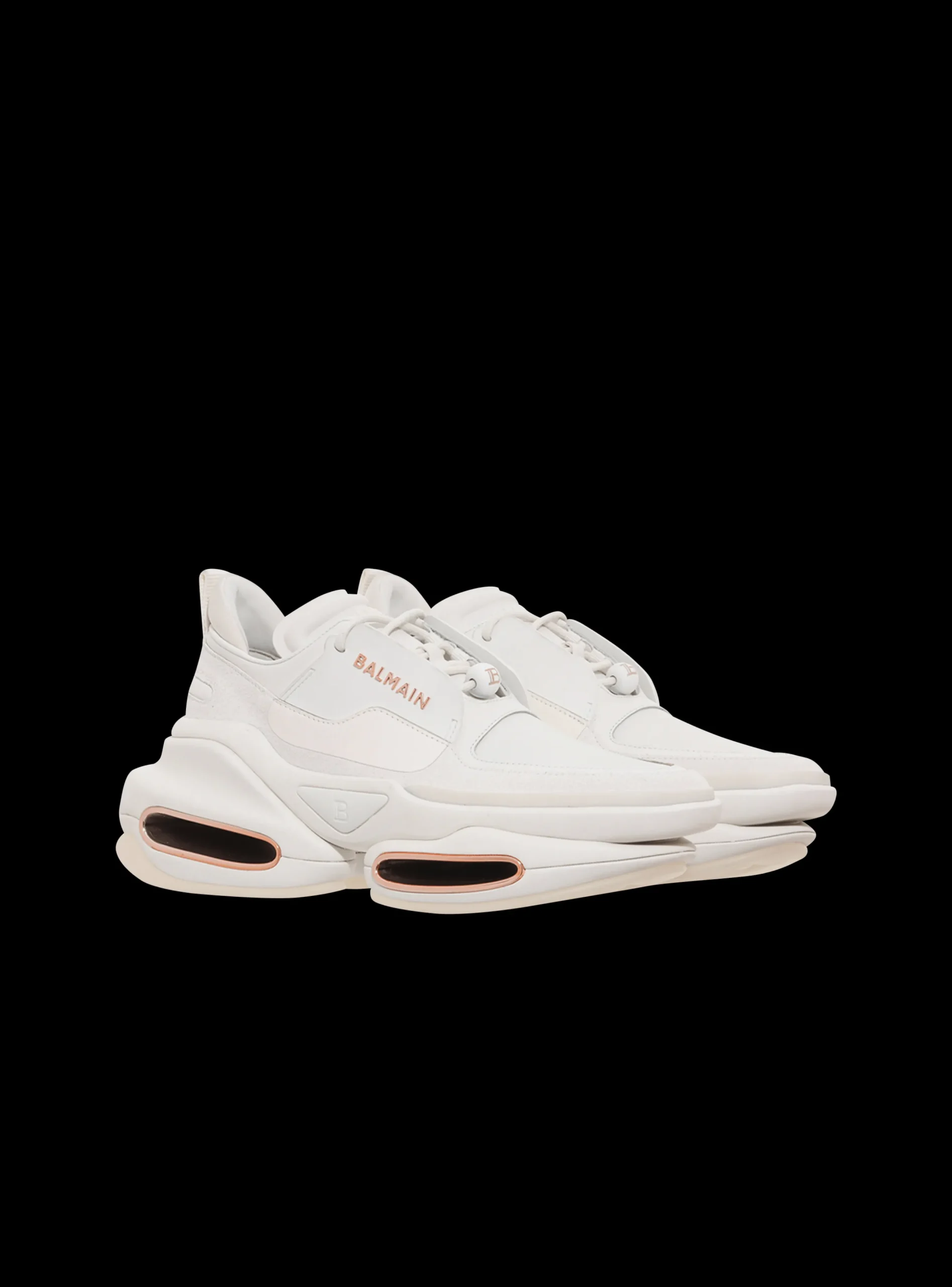 Shop Leather And Suede B-Bold Low-top Sneakers Women B-Bold
