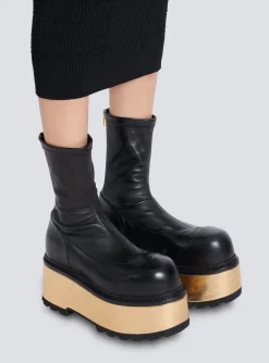 Best Sale Leather Platform Boots Women Boots