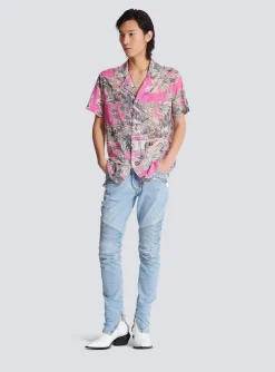 Flash Sale Light Denim Biker Jeans Denim