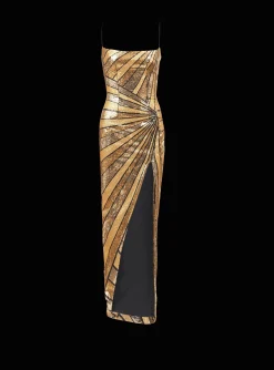 Shop Long Dress With Sequin Embroidery Women Dresses