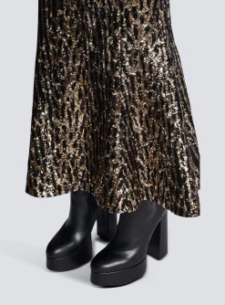 Cheap Long Skirt With Sequin Embroidery Women Skirts