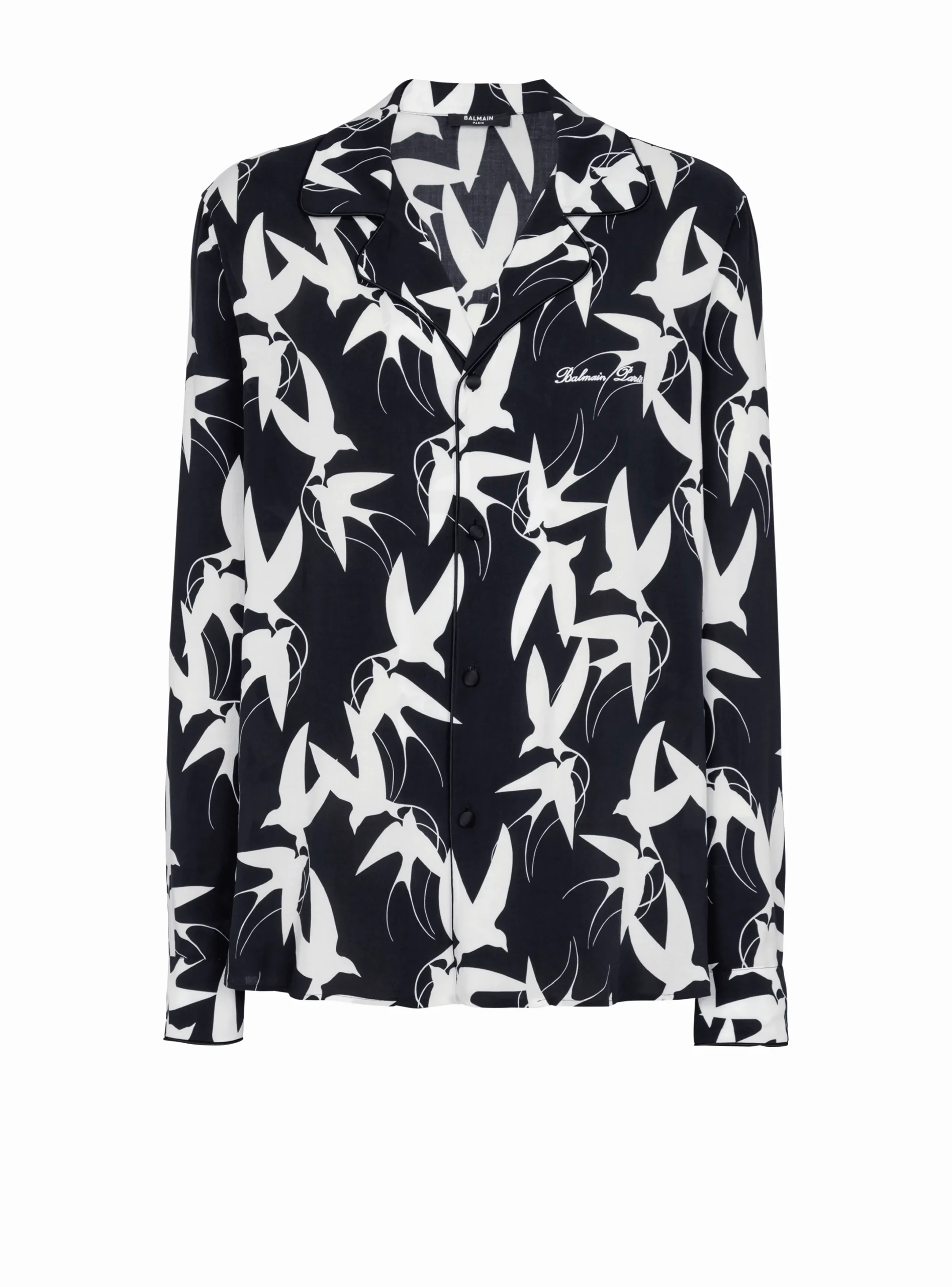 Clearance Loose Shirt With Swallow Print Shirts And Polos
