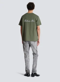 Discount Loose T-shirt With Signature Embroidery Sportswear|T-Shirts