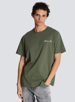 Discount Loose T-shirt With Signature Embroidery Sportswear|T-Shirts