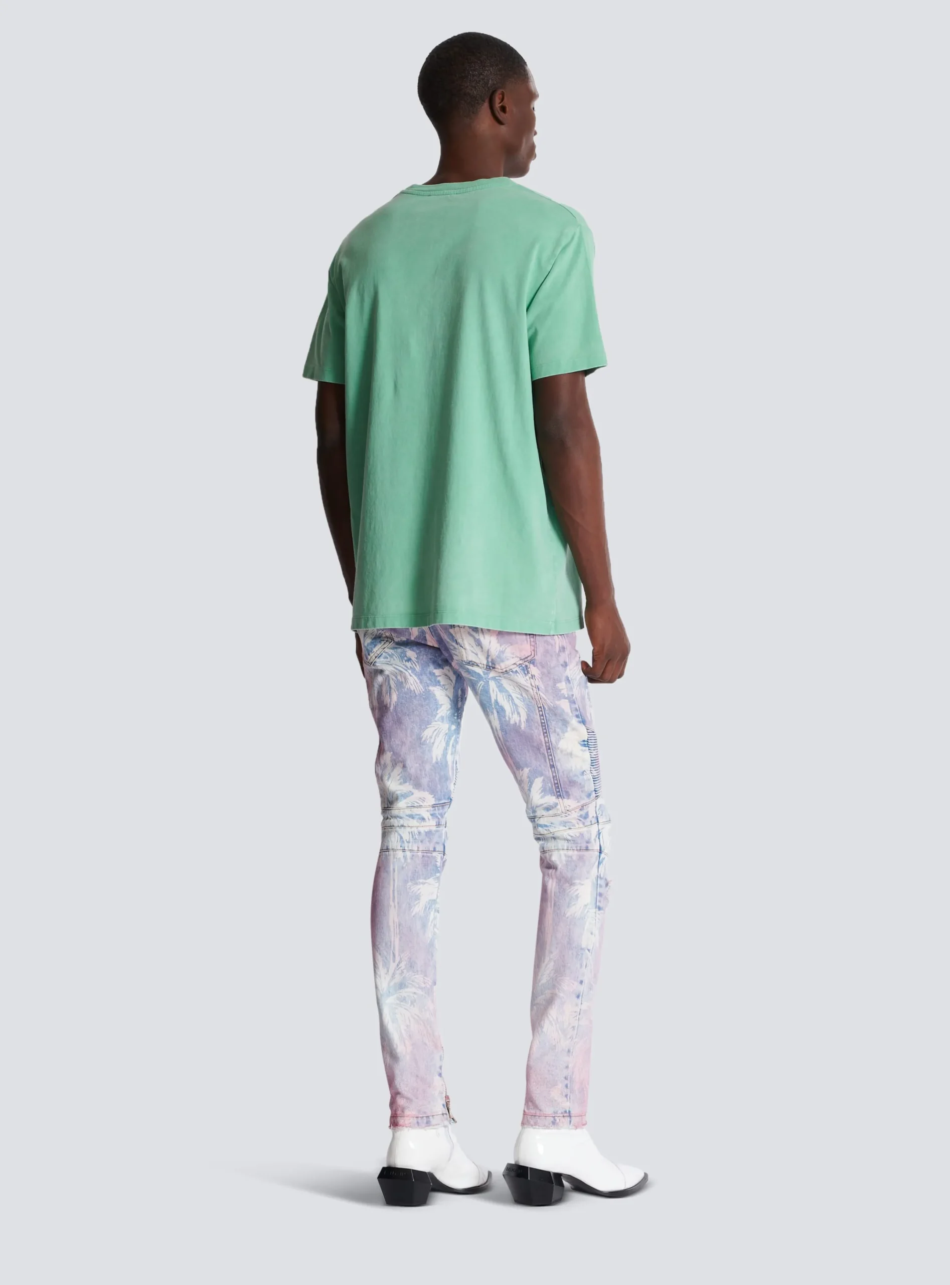 Cheap Loose T-shirt With Vintage Embroidery T-Shirts