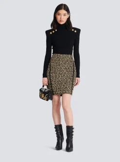 Best Lurex Tweed Skirt Women Skirts