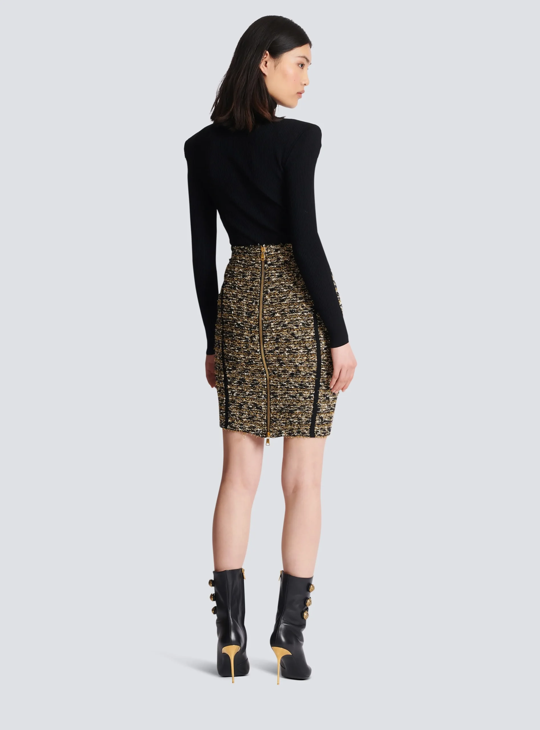 Best Lurex Tweed Skirt Women Skirts