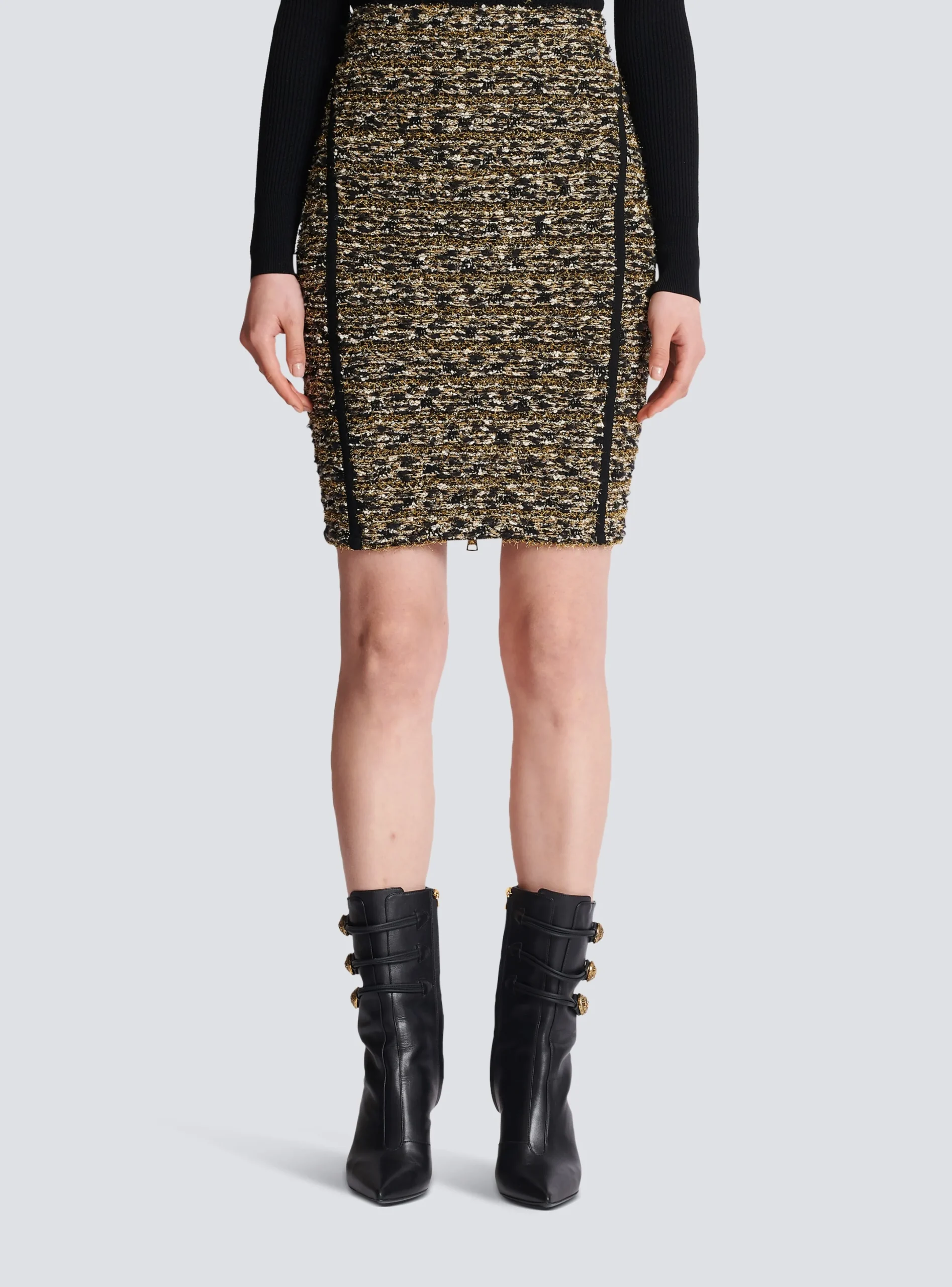 Best Lurex Tweed Skirt Women Skirts