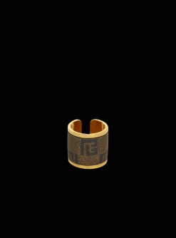 Cheap Metal And Canvas Mini Monogram Ring Women Fashion Jewelry|Fashion Jewelry