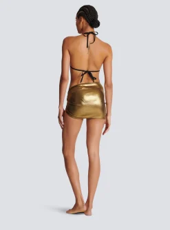 Best Metallic B Sarong Women Swimwear