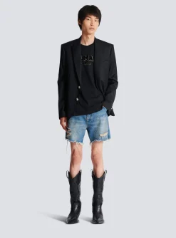 Online Metallic Flocked T-shirt Sportswear|T-Shirts