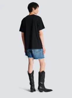 Online Metallic Flocked T-shirt Sportswear|T-Shirts