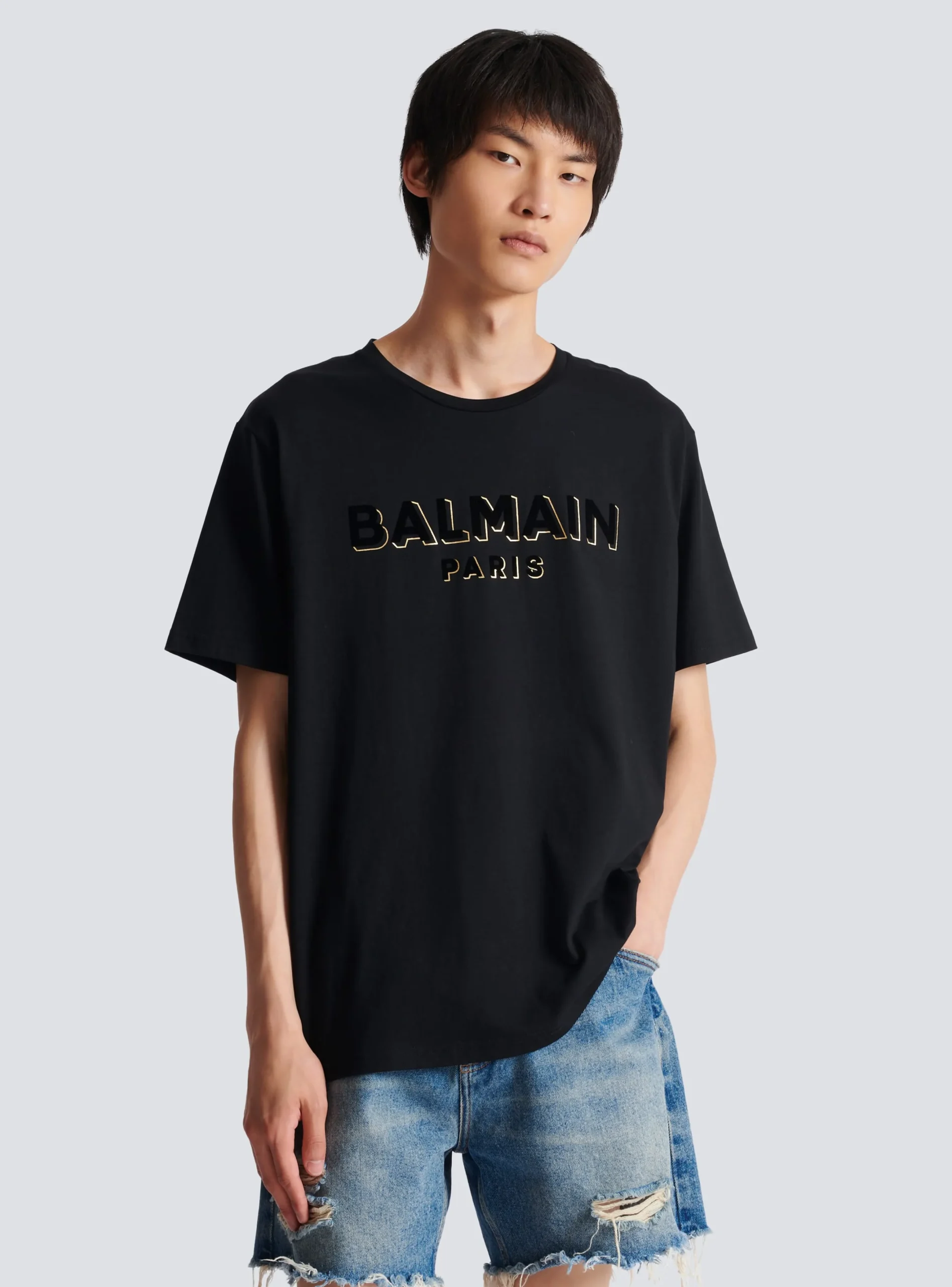 Online Metallic Flocked T-shirt Sportswear|T-Shirts
