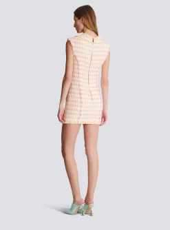 Flash Sale Miami Tweed Dress With Buttons Women Dresses