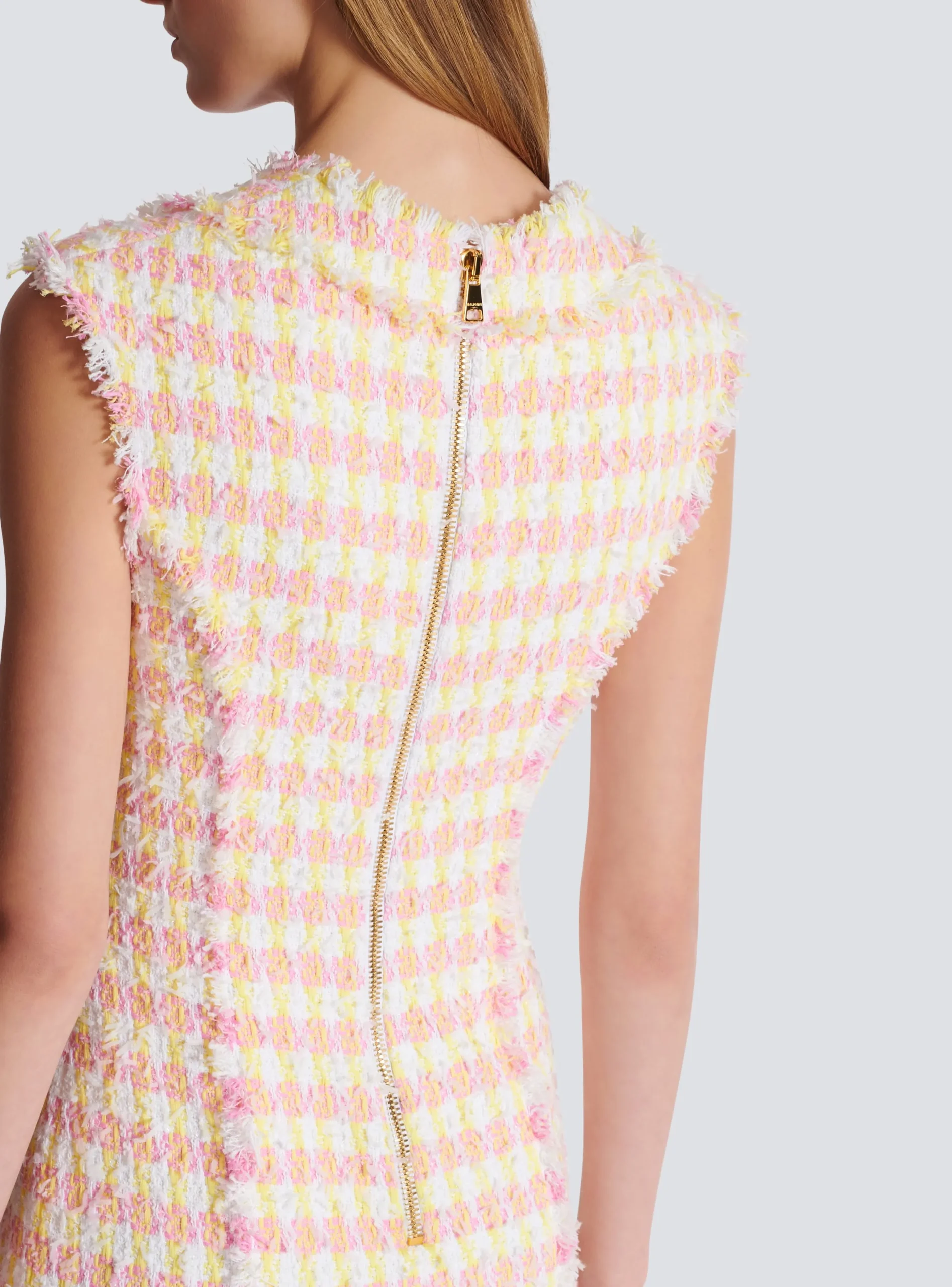 Flash Sale Miami Tweed Dress With Buttons Women Dresses