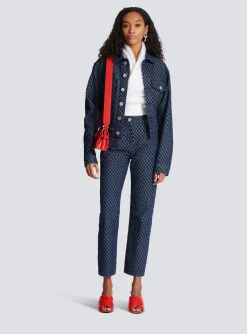 Outlet Mini Monogram Denim Jeans Women Denim