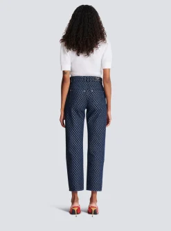Outlet Mini Monogram Denim Jeans Women Denim