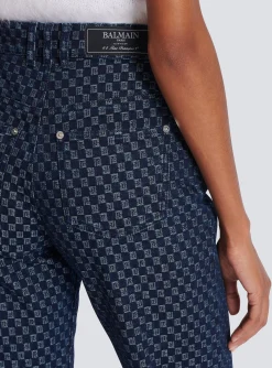 Outlet Mini Monogram Denim Jeans Women Denim