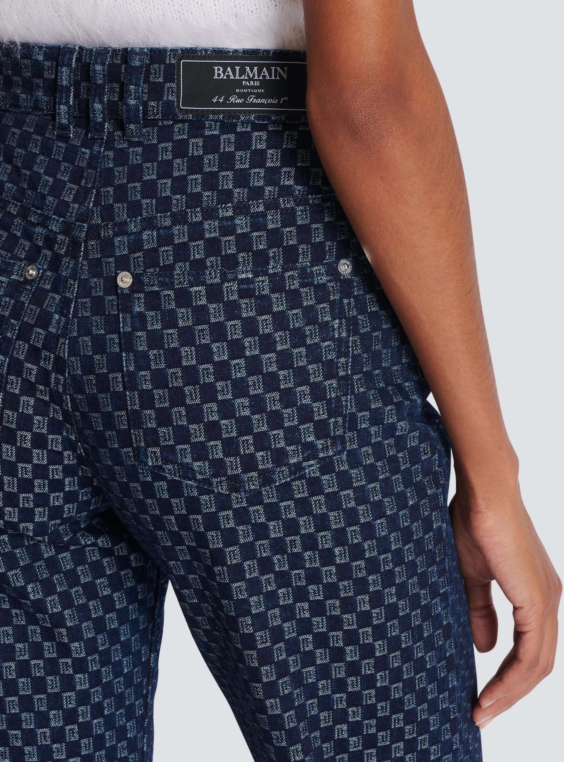 Outlet Mini Monogram Denim Jeans Women Denim