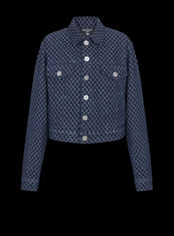 New Mini Monogram Jacquard Denim Jacket Women Denim|Jackets And Blazers