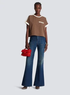 Clearance Mini Monogram Jacquard Jersey T-shirt Women T-Shirts