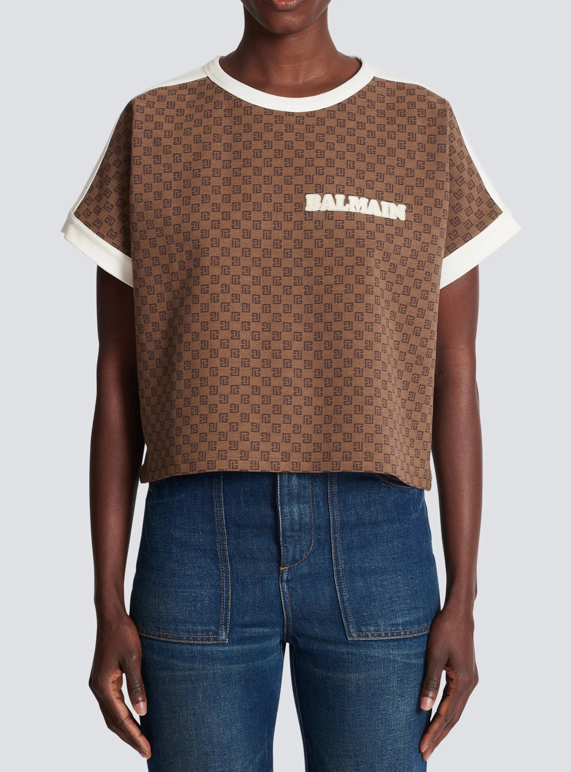 Clearance Mini Monogram Jacquard Jersey T-shirt Women T-Shirts