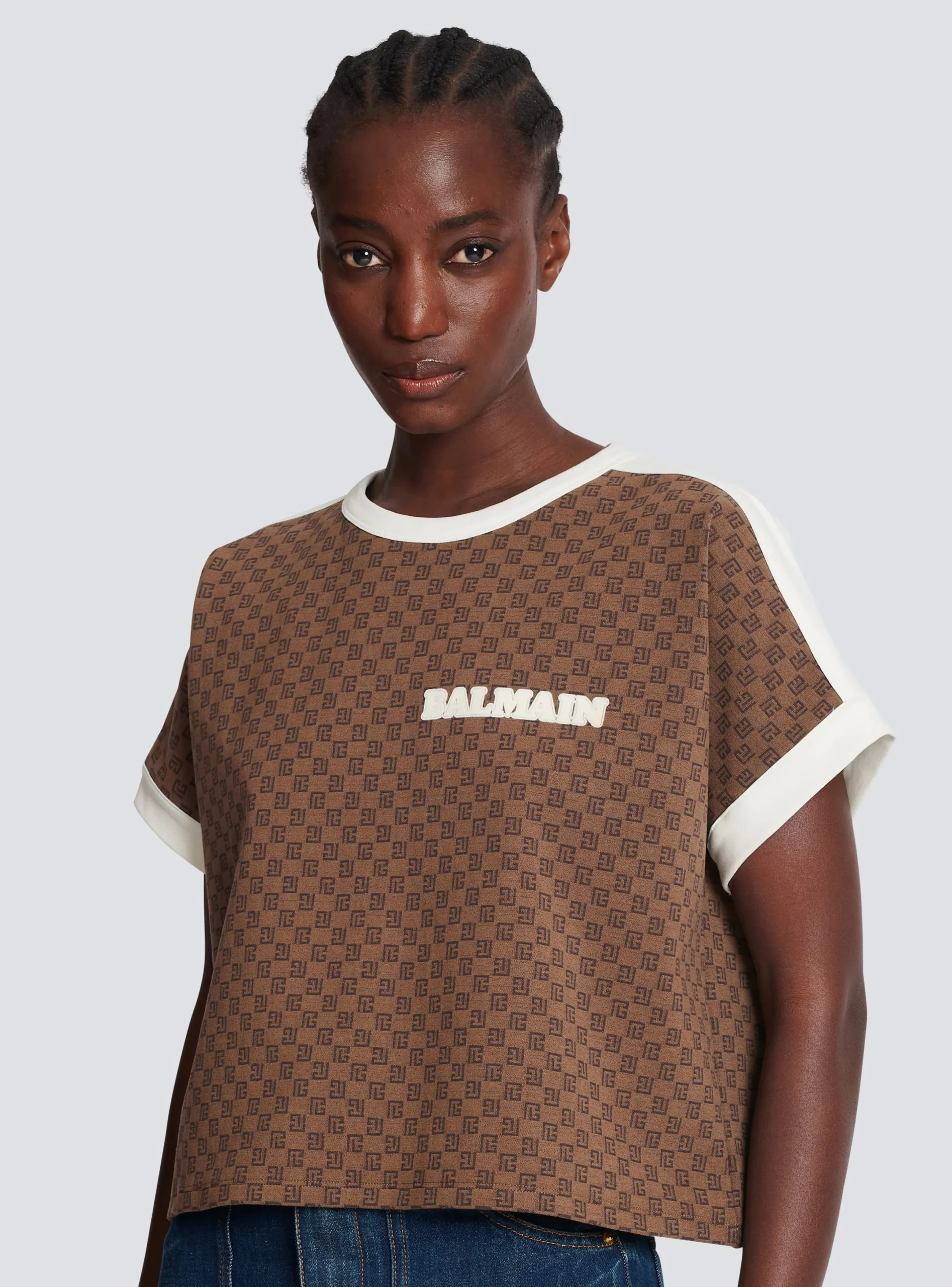 Clearance Mini Monogram Jacquard Jersey T-shirt Women T-Shirts