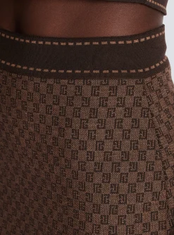 Store Mini Monogram Jacquard Skirt Women Skirts|Knitwear