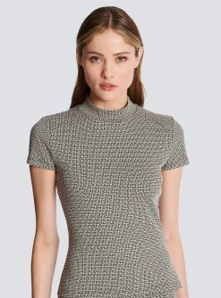 Shop Mini Monogram Jacquard Top Women Tops And Shirts