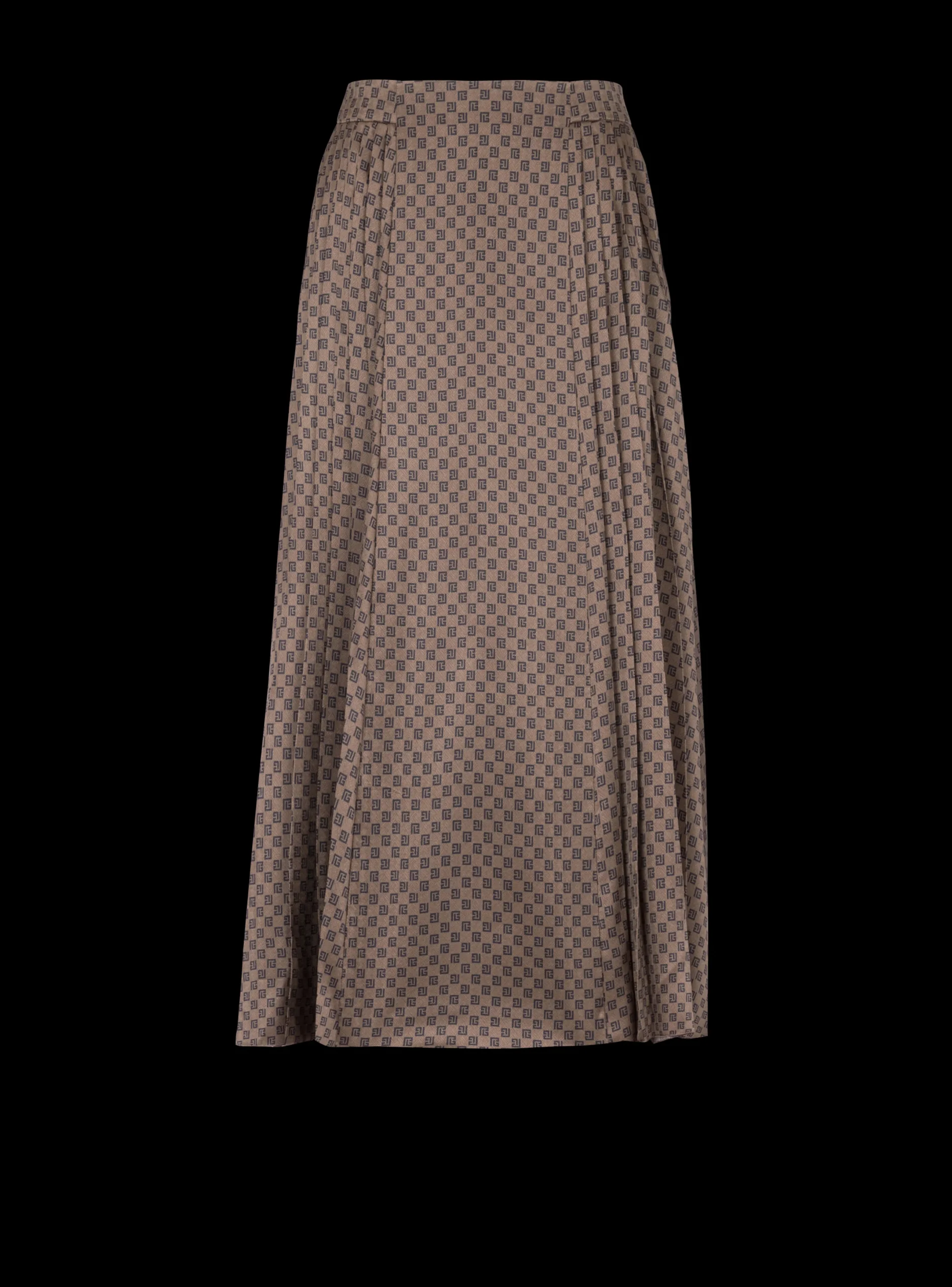 Clearance Mini Monogram Pleated Midi Skirt Women Skirts