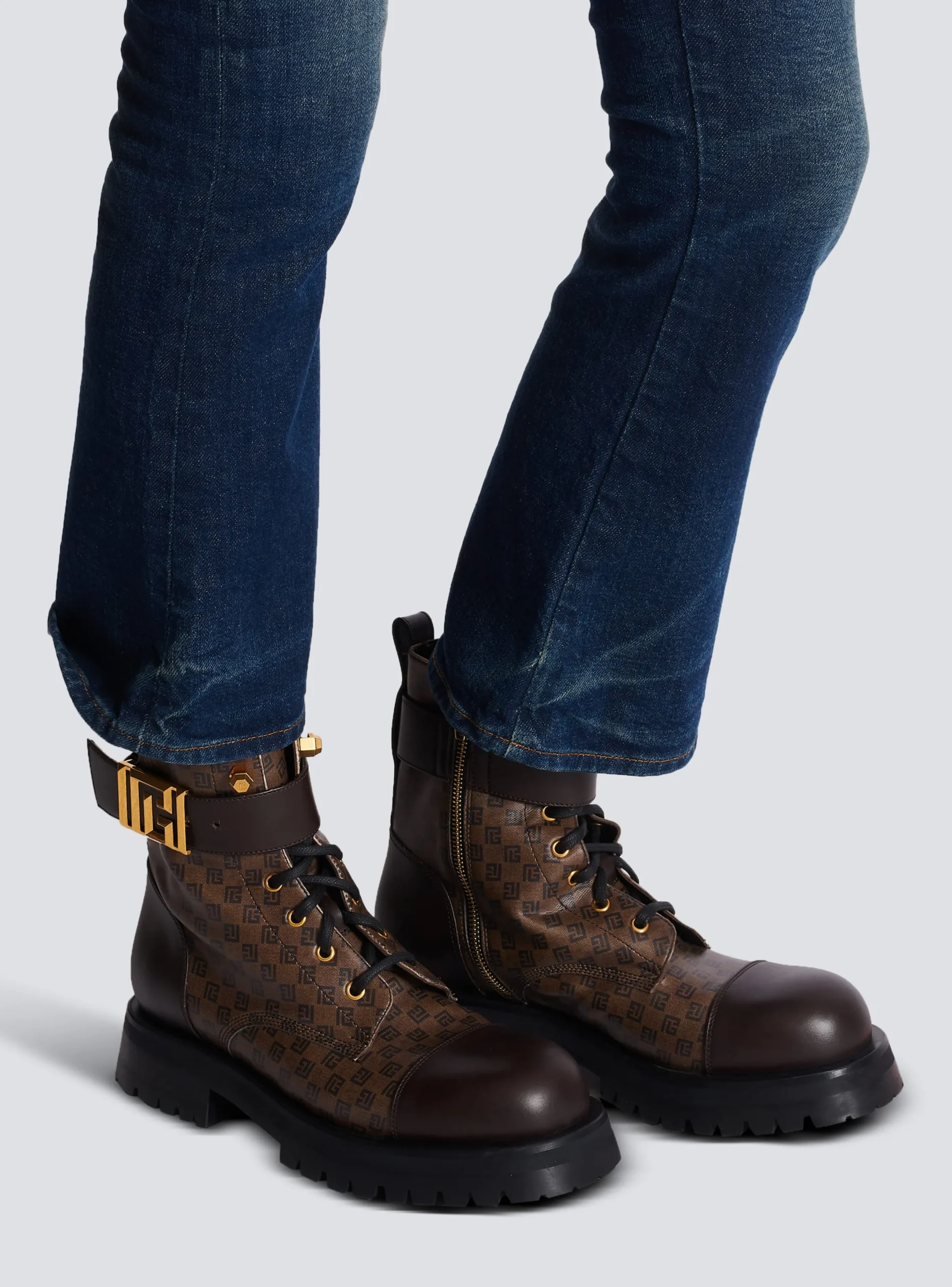 New Mini Monogram Romy Army Boots Women Boots