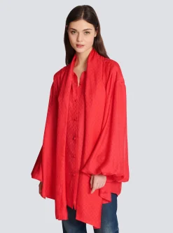 Clearance Mini Monogram Silk Shirt Women Tops And Shirts