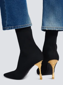 Cheap Moneta Knit Ankle Boots Women Boots