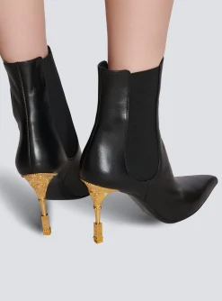 Outlet Moneta Leather Ankle Boots Women Boots