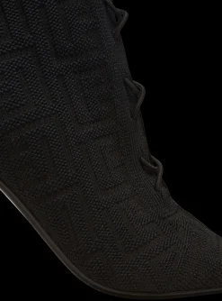Discount Moneta Monogram Knit Ankle Boots Women Boots