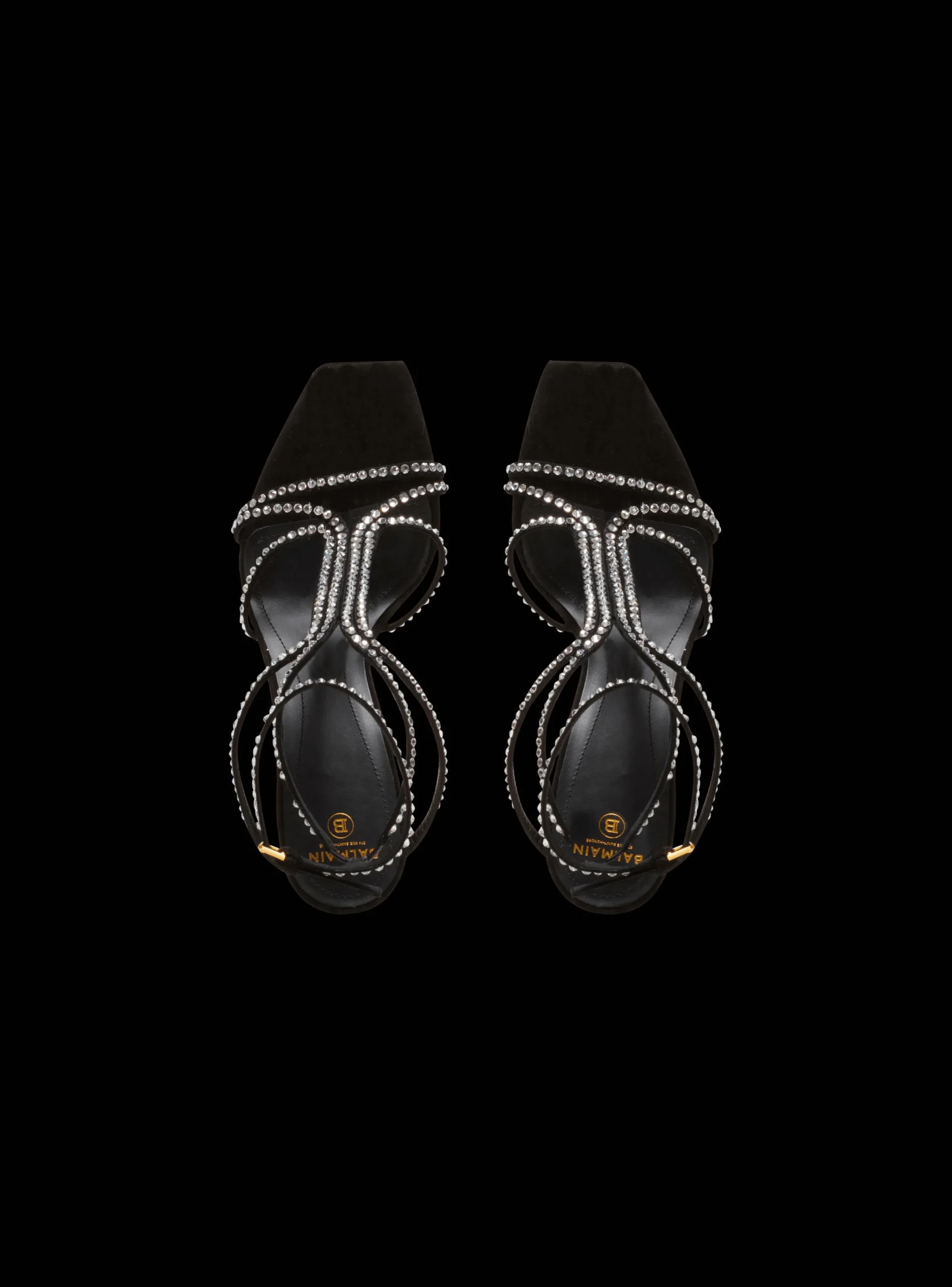 Discount Moneta Suede And Crystal Sandals Women High Heels & Pumps
