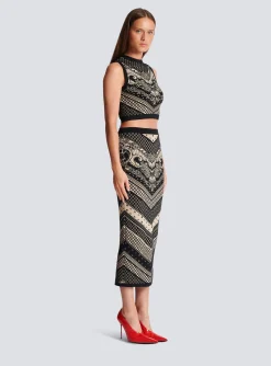 Cheap Monogram And Paisley Knit Tank Top Women Knitwear|Tops And Shirts