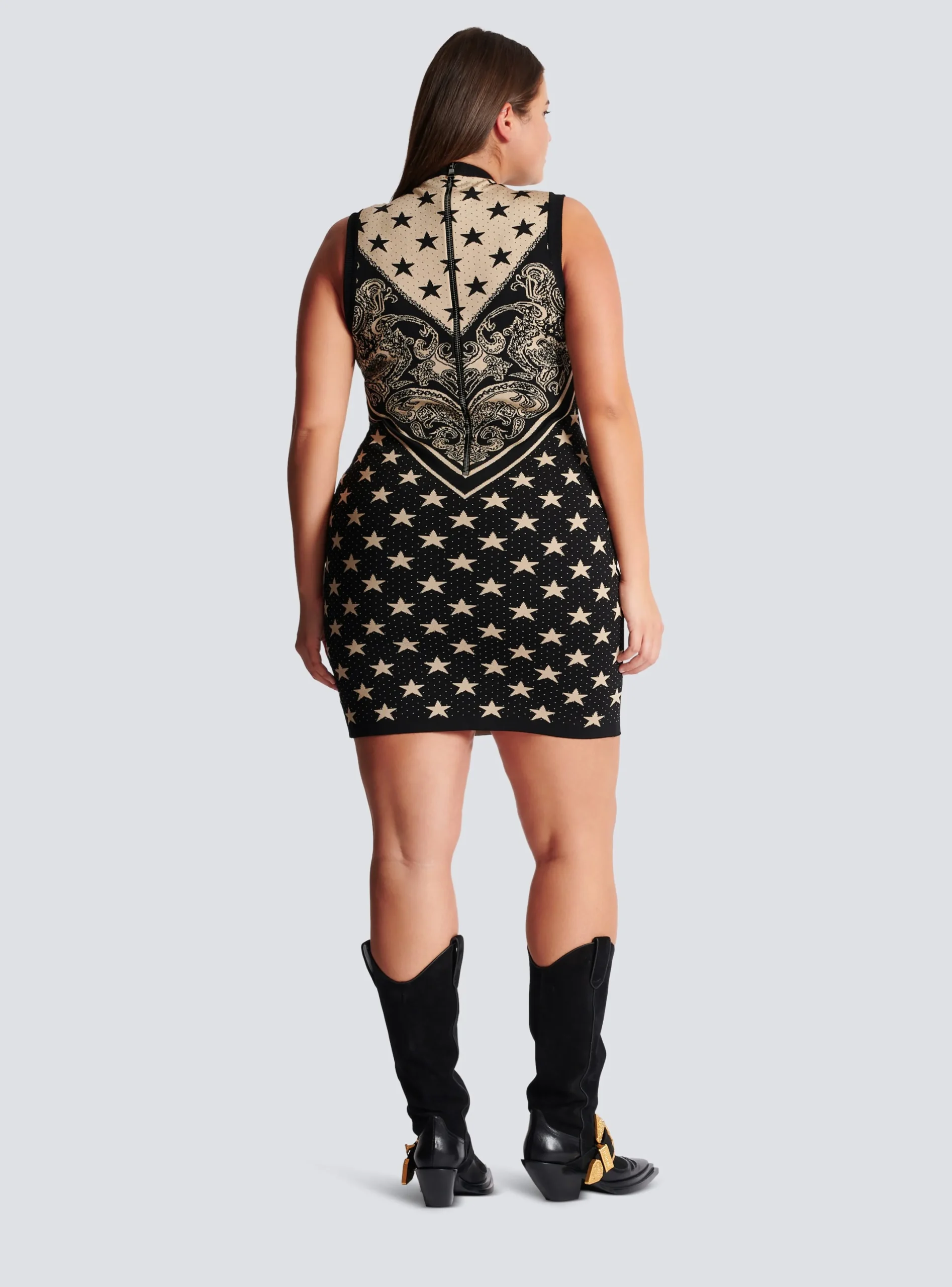 Best Sale Monogram And Star Knit Short Dress Women Knitwear|Dresses