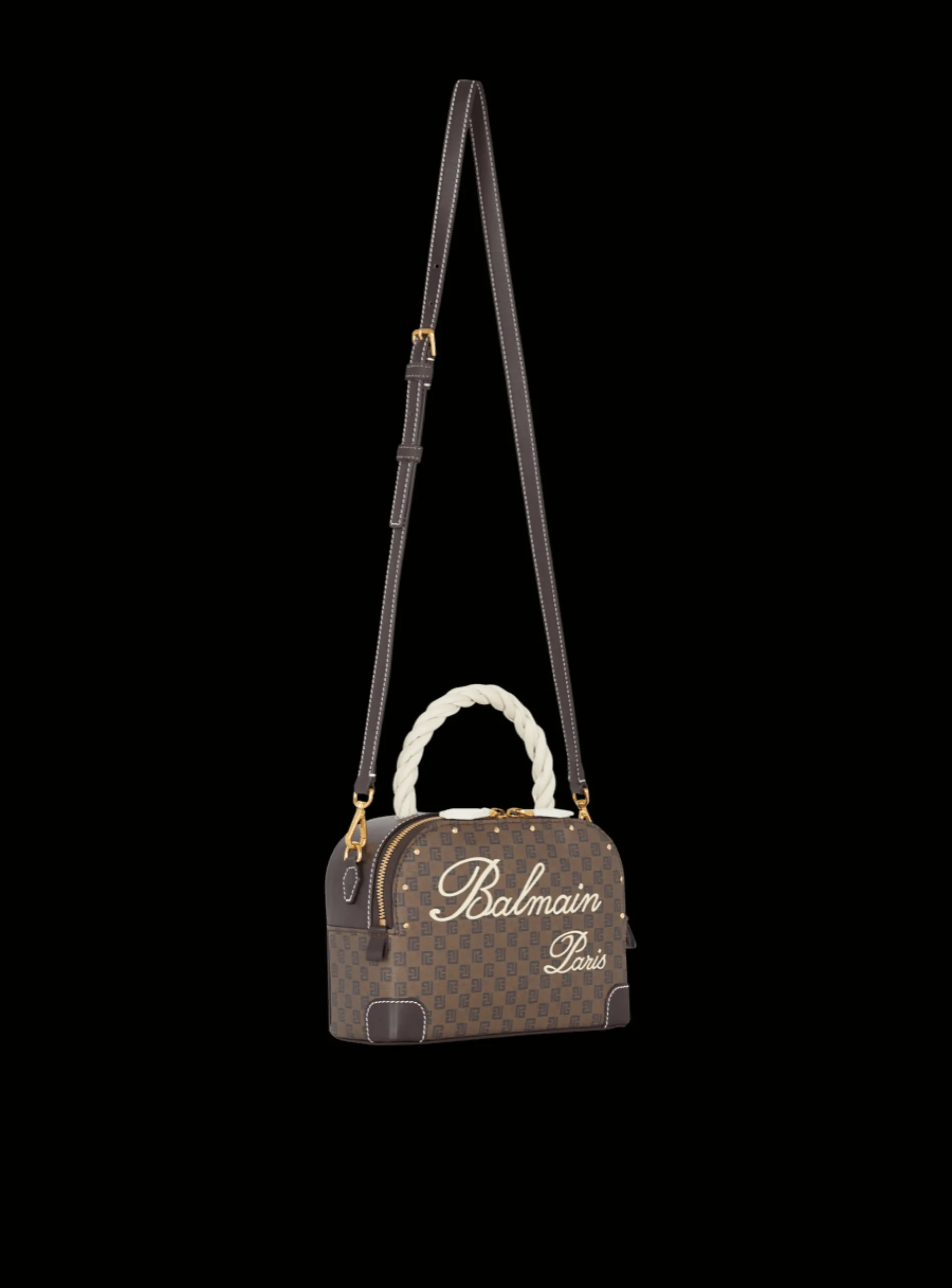 Online Monogram Canvas And Leather Make Up Bag Women Mini Bags|Shoulder Bags
