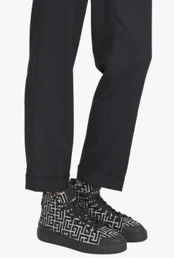 Online Monogram Jacquard B-Court High-top Sneakers B-Court
