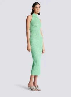 Cheap Monogram Knit Backless Dress Women Knitwear|Dresses