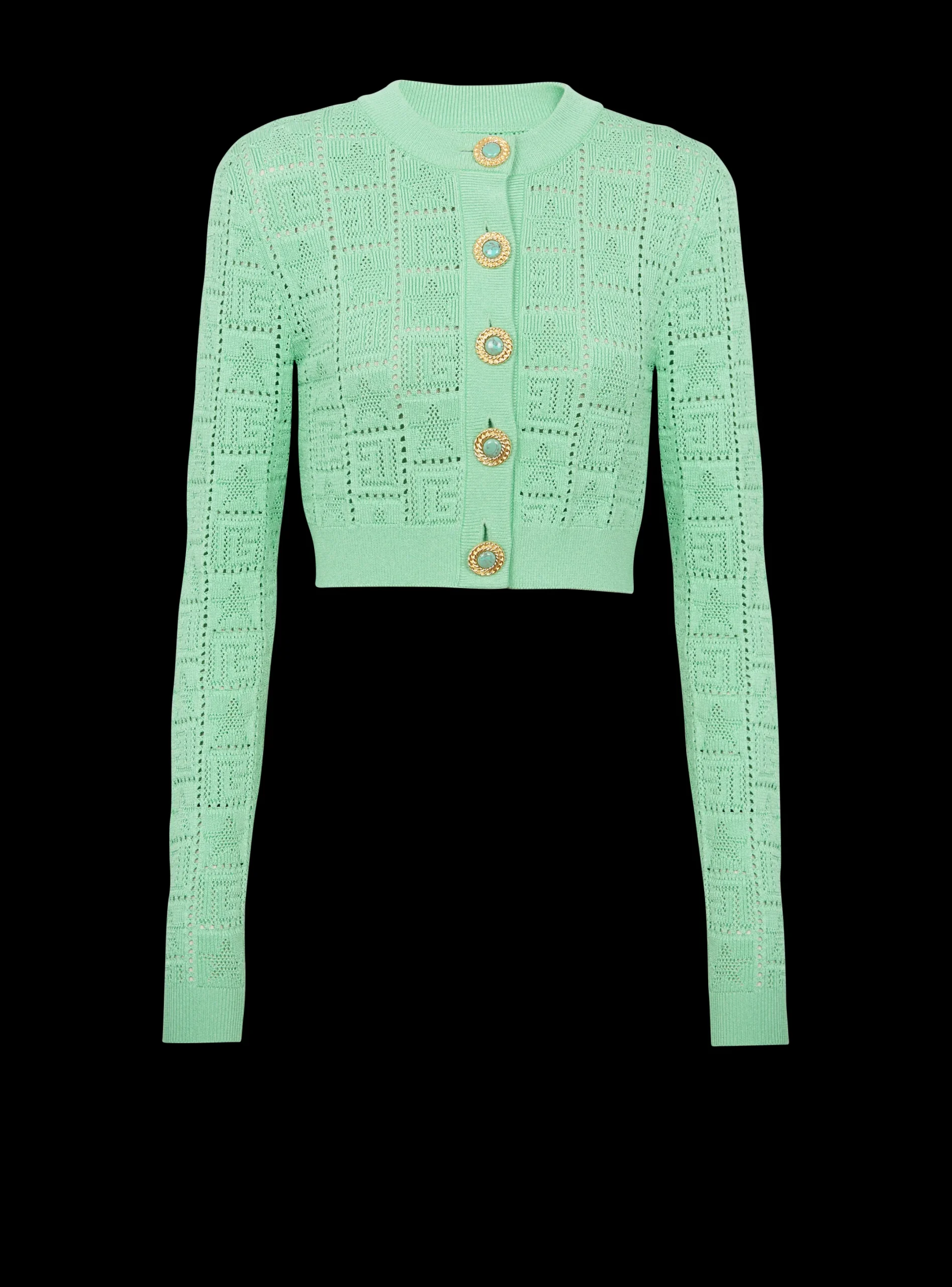 Fashion Monogram Knit Cardigan Women Knitwear