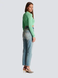 Fashion Monogram Knit Cardigan Women Knitwear
