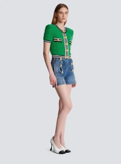 Hot Monogram Knit Cardigan Women Knitwear|Tops And Shirts