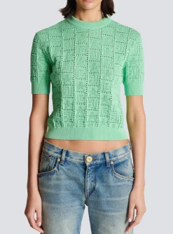 Flash Sale Monogram Knit Jumper Women Knitwear|Tops And Shirts