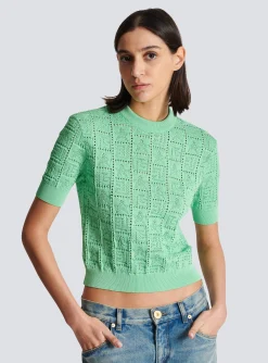 Flash Sale Monogram Knit Jumper Women Knitwear|Tops And Shirts