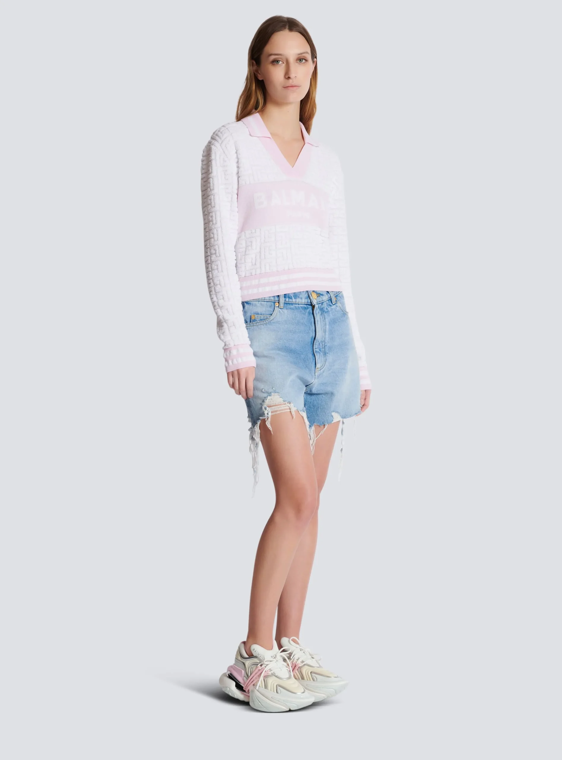 Discount Monogram Knit Polo Women Knitwear