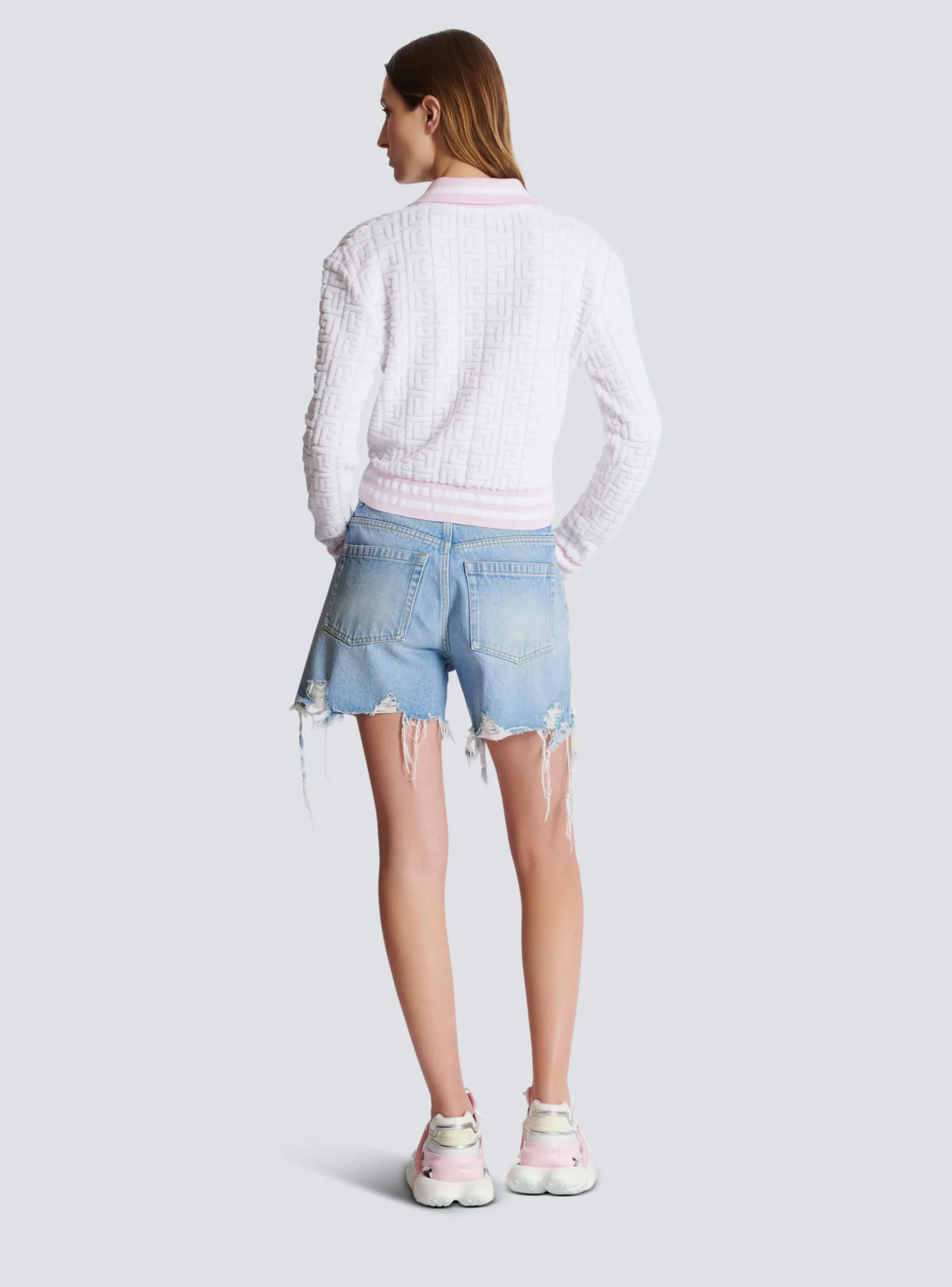 Discount Monogram Knit Polo Women Knitwear